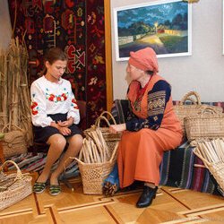 Відкриття виставки « Мистецтво одного села », Національний музей літератури, 8 вересня 2017 р. 