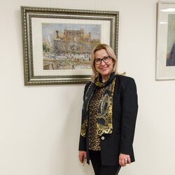 Тетяна Дбар на відкритті виставки « Watercolor. Інтелектуальне мистецтво », 5 лютого 2019 р.