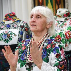 Дарія Стасюк на відкритті VIІ Всеукраїнської виставки « Бісер : Вчора. Сьогодні. Завтра », 1 березня 2019 р.