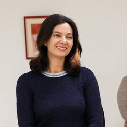 Світлана Долеско на відкритті виставки « Вишитий живопис Лідії Гончарук », 7 лютого 2018 р.