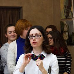 Ольга Музиченко на відкритті виставки «Ukrainian art is the Best», 1.11.2016 р.