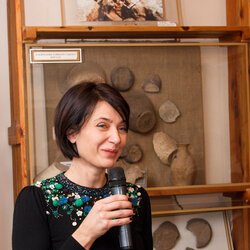 Світлана Долеско на відкритті виставки «Магія поліського орнаменту», 15.02.2017 р.
