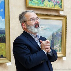 Андрій Вікторович Яланський на відкритті виставки «навКОЛО МОГО БУТТЯ», 17 листопада 2017 р.