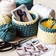 15 жовтня «В'язання гачком корзини з трикотажної пряжі»