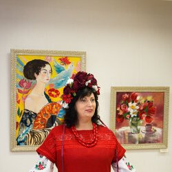 Ірина Данішевська на відкритті виставки «Любити Життя», 10.02.2017 р.