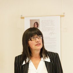 Марія Гринюк на круглому столі «Косівська мальована кераміка: підготовка до списку ЮНЕСКО», 1 вересня 2017 р.