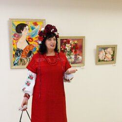 Ірина Данішевська на відкритті виставки «Любити Життя», 10.02.2017 р.