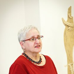 Марія Рипан на презентації «Ґердани – Історичний огляд прикрас в Україні», 31.03.2017 р.