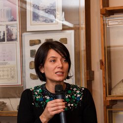 Світлана Долеско на відкритті виставки «Магія поліського орнаменту», 15.02.2017 р.