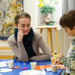Фото з майстер-класу із виготовлення листівки з природних матеріалів, Анастасія Горобець