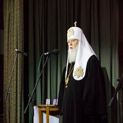 Патріарх Київський Філарет на святкуванні 30-річчя Українського Фонду Культури, 24 квітня 2017 р.