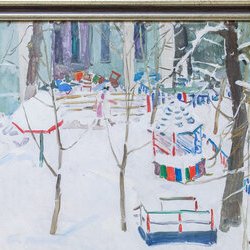 Автор: Т.Н. Яблонська, Виставка живопису «Зима у вікні», 15 - 30.01.2019 р.
