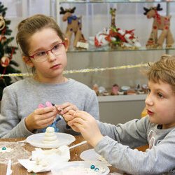 Фото з майстер-класу «Іграшки на ялинку із солоного тіста», Інна Кливець, Олена Косік 