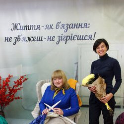 Олена Гончарова та Світлана Долеско на посвяті в професію музеєзнавця студентів КНУКіМ, 27.10.2016 р.