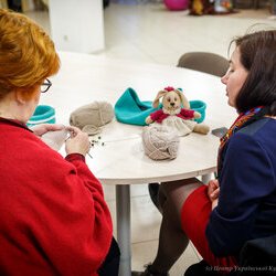 Фото з майстер-класу із в'язання гачком іграшки-зайчика для підвіконня, Наталія Антонюк