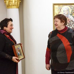 Виставка ікон О.Охапкіна «Від криниці родоводу» в Музеї Гетьманства, 10 січня 2019 р.