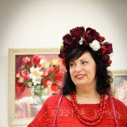 Ірина Данішевська на відкритті виставки «Любити Життя», 10.02.2017 р.
