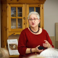 Марія Рипан на презентації «Ґердани – Історичний огляд прикрас в Україні», 31.03.2017 р.