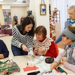 Фото з майстер-класу із в'язання гачком мітенок, Наталія Дмитренко