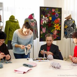 Фото з майстер-класу «В'язання гачком шарфу oversize», Олеся Вершигора