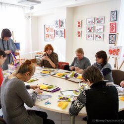 Фото з майстер-класу із валяння з шерсті картини «Акварель», Світлана Клименко