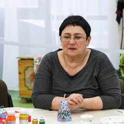 Фото з майстер-класу із розпису керамічного дзвіночка, Валентина Проценко