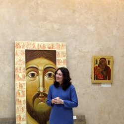 Марія Павелко на відкритті виставки сучасних ікон « Обличчям до чудес », 1 лютого 2019 р.