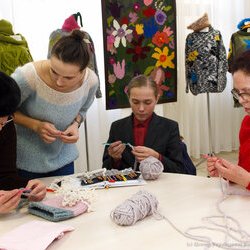 Фото з майстер-класу «В'язання гачком шарфу oversize», Олеся Вершигора