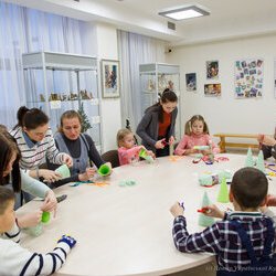 Фото з майстер-класу «Декоративна ялинка», Інна Кливець, Катерина Кліандрова, Олена Косік.