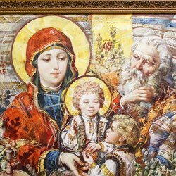 Виставка ікон О.Охапкіна «Від криниці родоводу» в Музеї Гетьманства, 10 січня 2019 р.