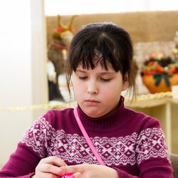 Фото з майстер-класу «Новорічні кулі з паперу своїми руками», Марія Кривець