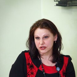 Фото з лекції з історії бісероплетіння, Оксана Парфус