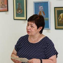 Тетяна Петенко на відкритті виставок «Тиха радість» і «Казкові дитячі мрії»