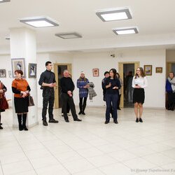 Відкриття виставки «Вишитий живопис Лідії Гончарук», 7 лютого 2018 р.