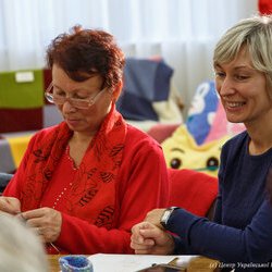 Фото з майстер-класу із в'язання спицями домашніх «чешок», Катерина Степанюк