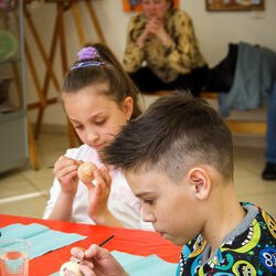 Фото з майстер-класу із виготовлення сувеніру-магніту «Писанка», Анастасія Горобець