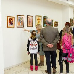Відкриття виставки «Вишитий живопис Лідії Гончарук», 7 лютого 2018 р.