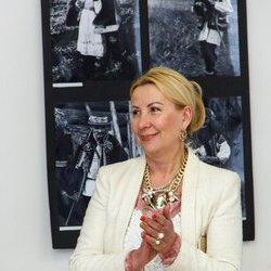 Тетяна Дбар на відкритті виставки «Ірина Свйонтек. Життя присвячене мистецтву», 18 травня 2017 року