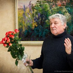 Микола Кононенко на відкритті виставки «La Viva Vita», 17.01.2017 р.