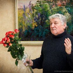 Микола Кононенко на відкритті виставки « La Viva Vita », 17.01.2017 р.