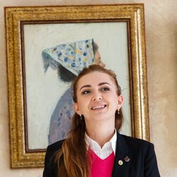 Світлана Антюшина на відкритті виставки «Ми споглядаємо за вами», 6 лютого 2018 р.
