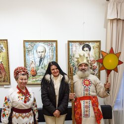 Виставка ікон О.Охапкіна «Від криниці родоводу» в Музеї Гетьманства, 10 січня 2019 р.