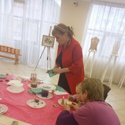 Фото з майстер-класу із писанкарства (гусяче яйце) від Олесі Токарської