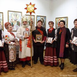 Виставка ікон О.Охапкіна «Від криниці родоводу» в Музеї Гетьманства, 10 січня 2019 р.