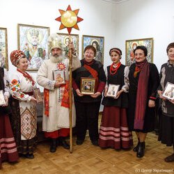 Виставка ікон О.Охапкіна « Від криниці родоводу » в Музеї Гетьманства, 10 січня 2019 р.