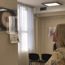 Світлана Долеско на відкритті виставки «Багатослів'я мовчазних речей», 21 квітня 2017 р.