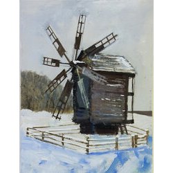 Автор: Ірина Діброва. Виставка живопису «Пейзажна Україна», 20.01 – 4.02.2017 року. 