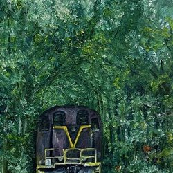 "Тунель кохання", 2019, полотно, олія, 20х30, Художник: Олена Світлична