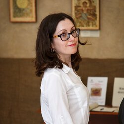 Ольга Музиченко на відкритті виставки «У в'язниці Я був*…» * Мт 25:36