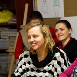 Фото з інтерактивної лекції для дітей про сучасне мистецтво, Інна Ковбасинська